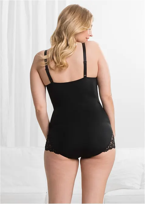 Body decorato con effetto modellante medio, bonprix