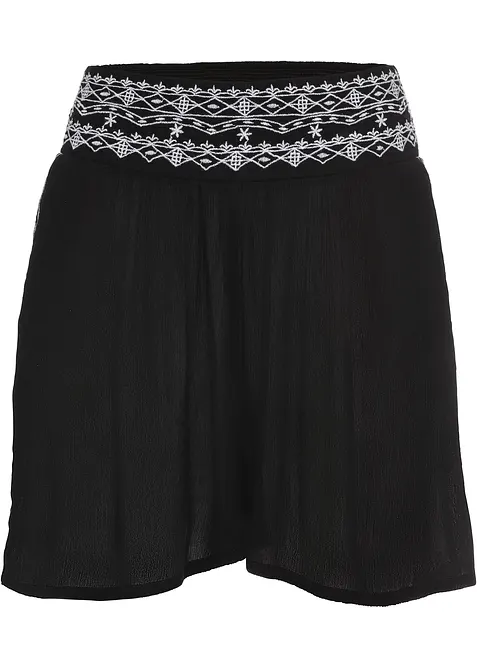 Shorts in viscosa fluida con effetto crinkle, bonprix