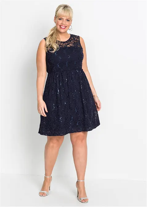 Abito in pizzo con paillettes, bonprix