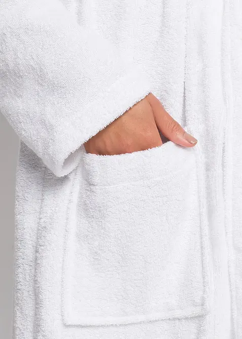 Accappatoio in spugna di puro cotone, bonprix