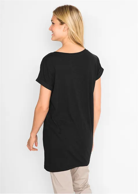 T-shirt lunga in puro cotone, bonprix