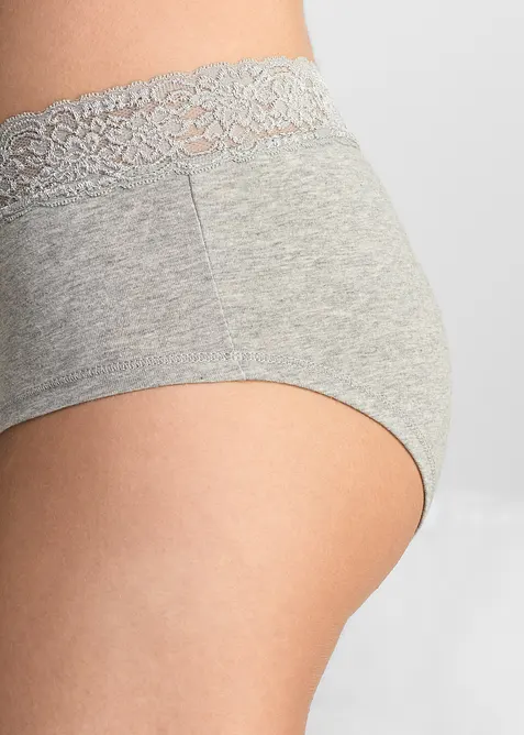 Culotte a vita alta (pacco da 4), bonprix