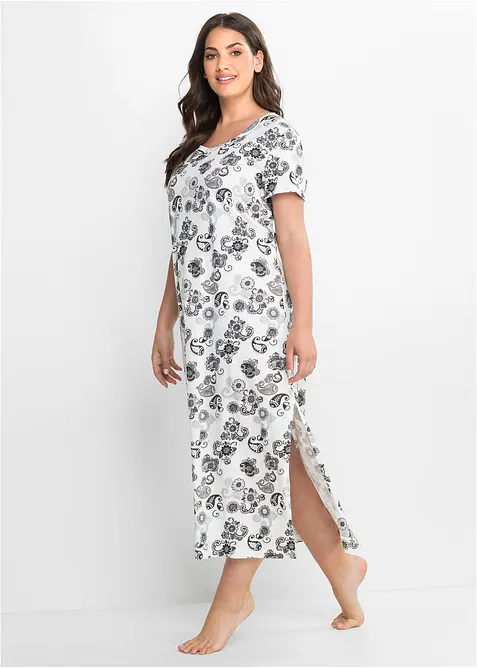 Camicia da notte lunga in cotone biologico, bonprix
