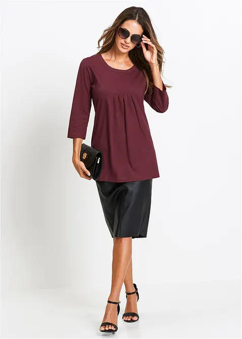 Maglia lunga in puro cotone, bonprix