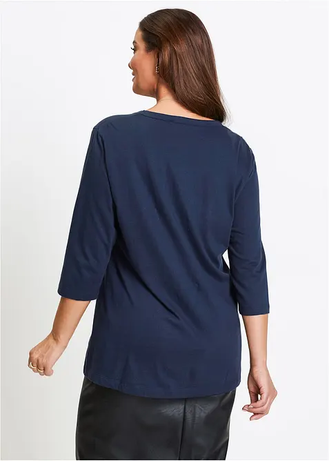 Maglia lunga in puro cotone, bonprix