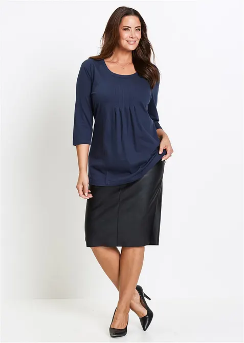 Maglia lunga in puro cotone, bonprix