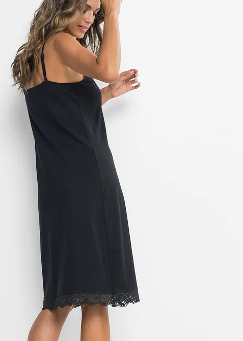 Camicia da notte corte con pizzo delicato, bonprix