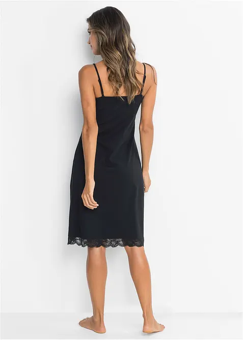 Camicia da notte corte con pizzo delicato, bonprix