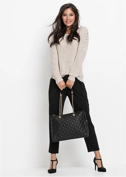 Borsa a mano con motivo trapuntato decorativo, bonprix