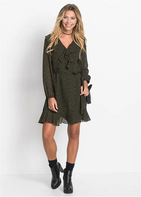 Miniabito con effetto incrociato, bonprix