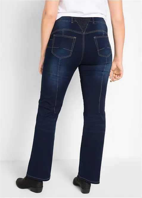 Jeans bootcut modellanti, vita media, bonprix
