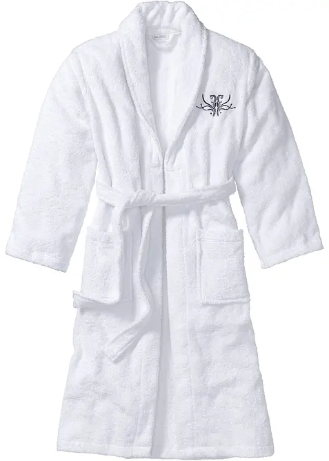 Accappatoio in spugna di puro cotone, bonprix