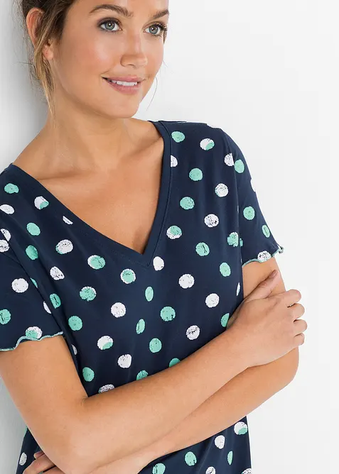 Camicia da notte corta in cotone biologico, bonprix