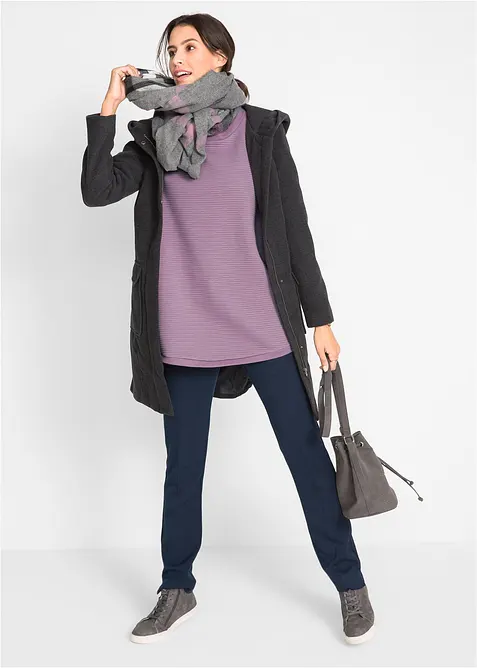 Felpa lunga con viscosa, bonprix