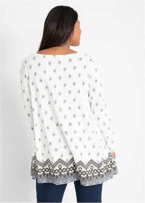 Maglia stile tunica in misto cotone e viscosa, bonprix