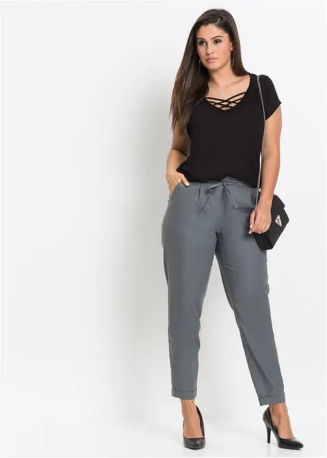 Pantaloni in misto lino, bonprix
