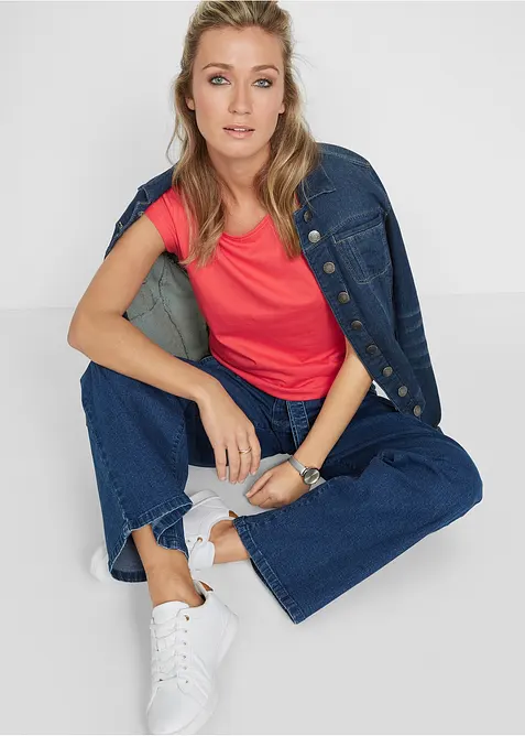 T-shirt in puro cotone, bonprix