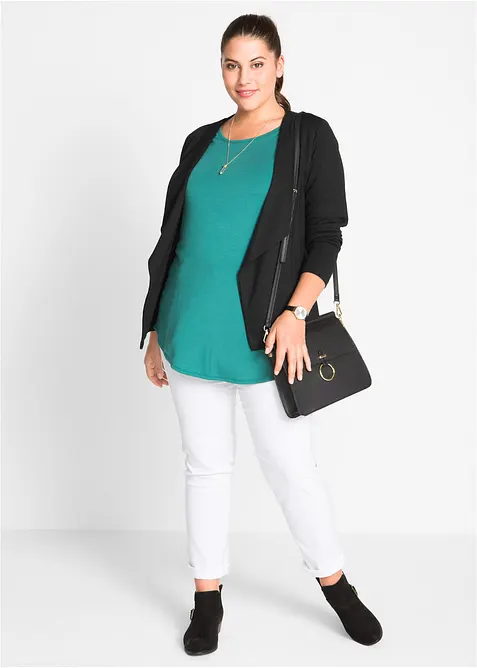 Blazer in jersey di misto viscosa, bonprix