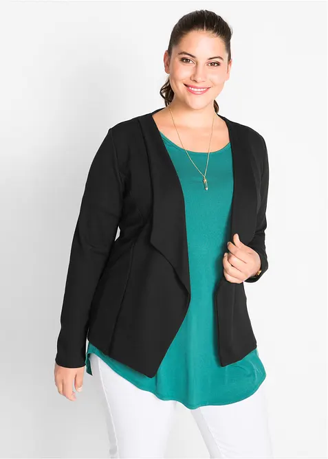 Blazer in jersey di misto viscosa, bonprix