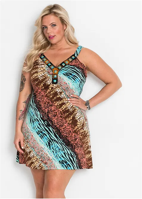 Abito di jersey svasato, bonprix