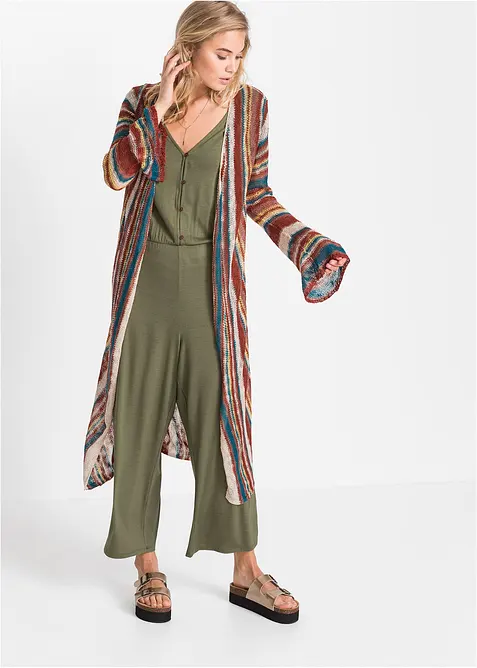 Maxi cardigan a righe, bonprix
