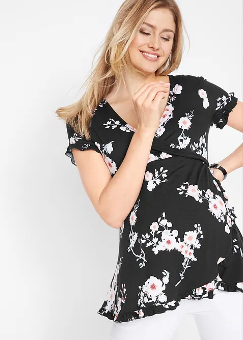 Tunica prémaman / da allattamento 2 in 1 in viscosa, bonprix