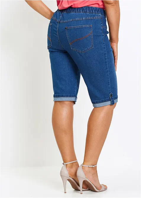 Bermuda di jeans con elastico, bonprix