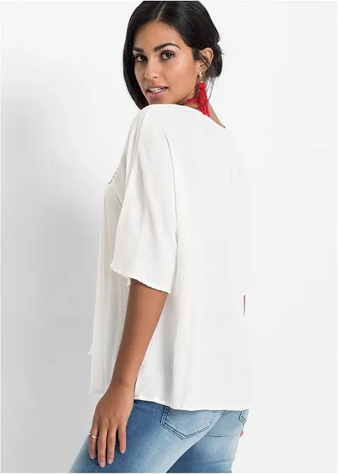 Tunica crinkle in viscosa morbida, bonprix