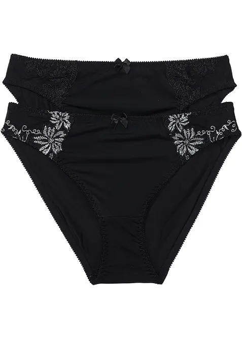Slip con pizzo delicato (pacco da 2), bonprix