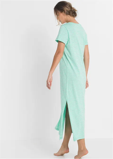 Camicia da notte lunga in puro cotone, bonprix
