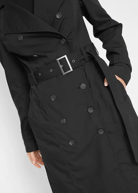 Trench lungo con cintura, bonprix