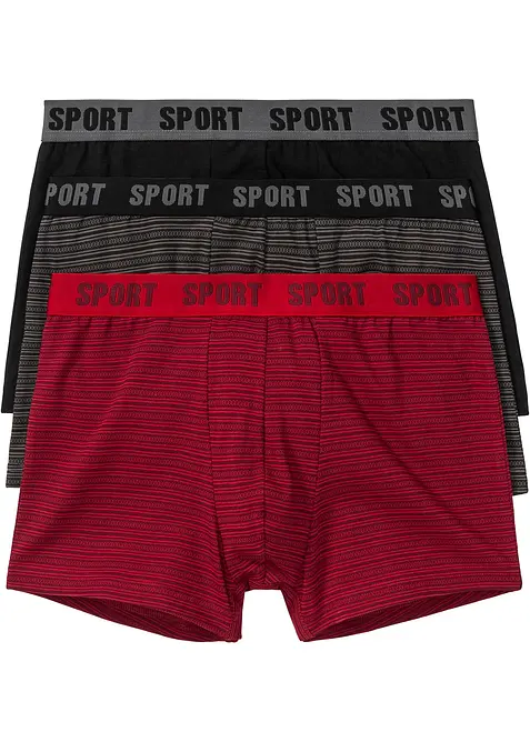 Boxer aderenti con cotone (pacco da 3), bonprix