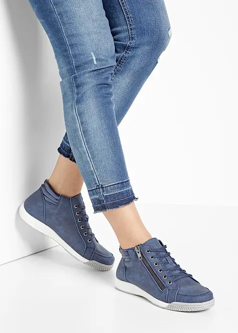 Sneaker alte con zip, bonprix