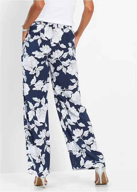 Pantaloni a palazzo in viscosa fluente, bonprix