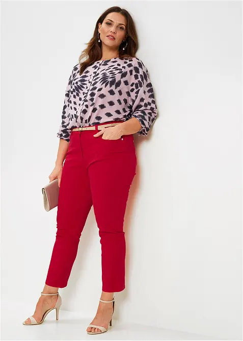 Pantaloni cropped elasticizzati, bonprix