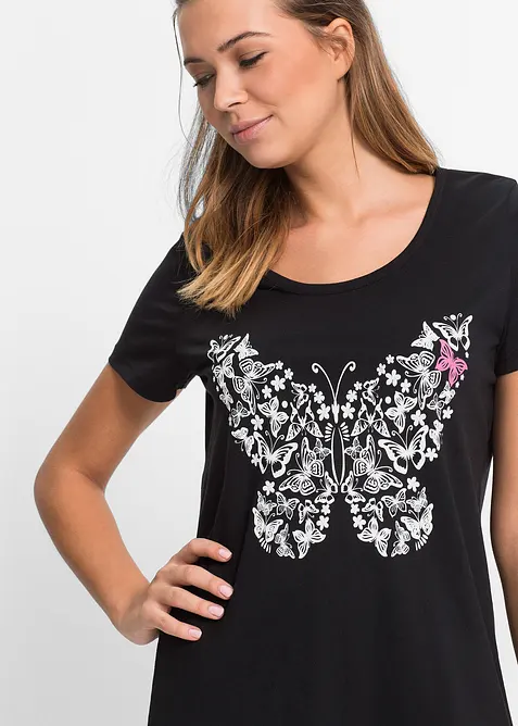 Camicia da notte corta in cotone biologico, bonprix