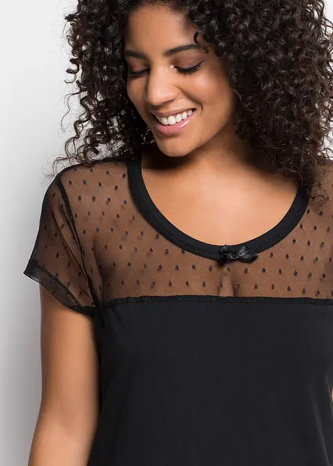 Camicia da notte corta in cotone biologico, bonprix