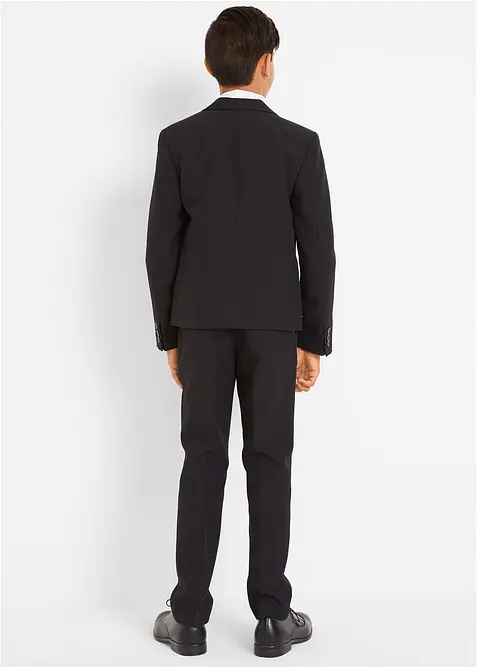 Completo (4 pezzi) giacca, pantaloni, camicia, cravatta, bonprix