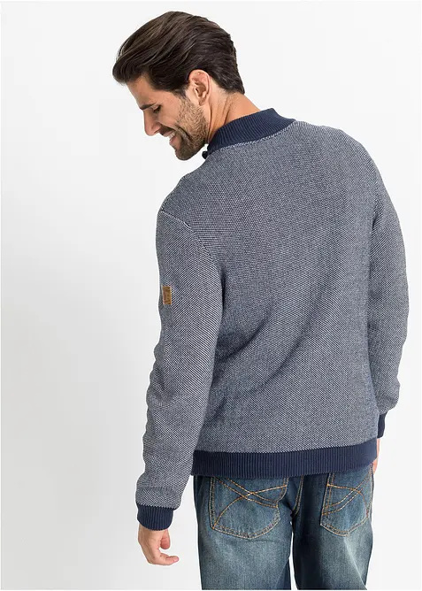 Cardigan con colletto alto, bonprix