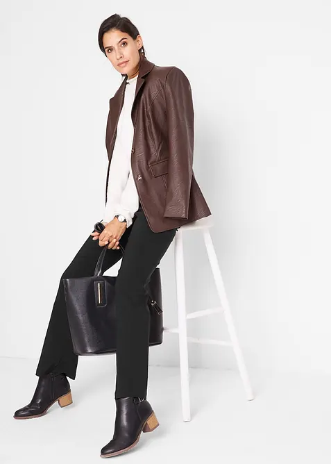 Pantaloni elasticizzati con viscosa, bonprix