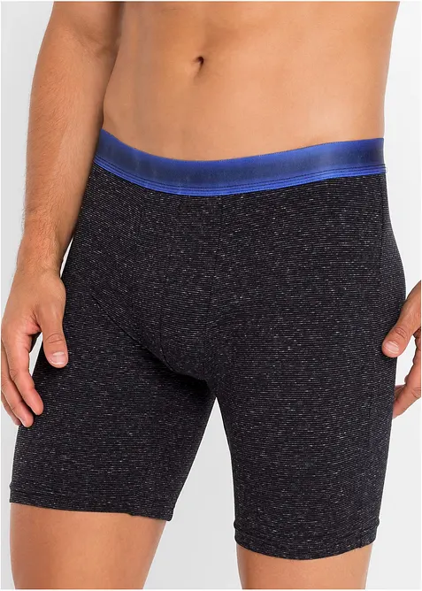 Boxer aderenti lunghi con cotone (pacco da 2), bonprix