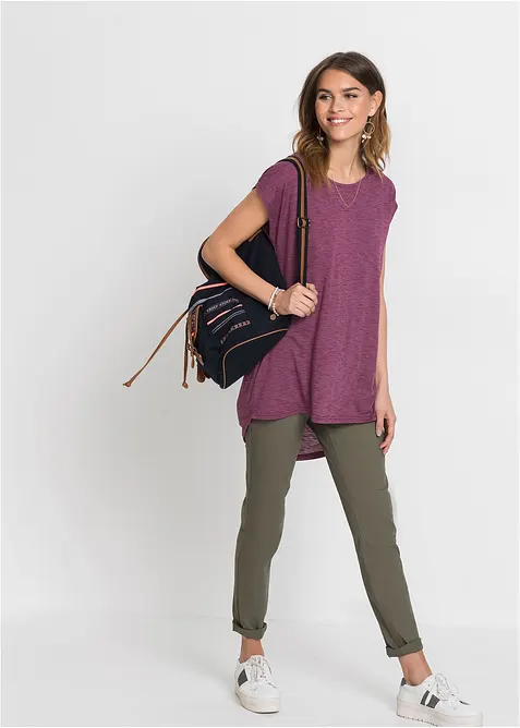 Maglia lunga in misto viscosa, bonprix