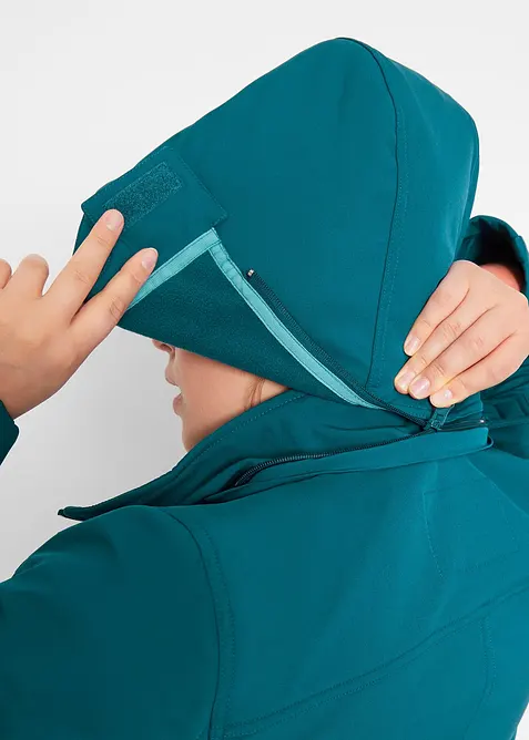 Giacca lunga in softshell idrorepellente, bonprix
