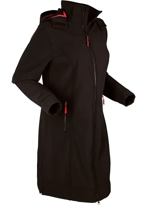 Giacca lunga in softshell idrorepellente, bonprix