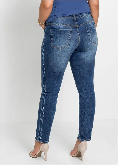 Jeans skinny elasticizzati, vita media, bonprix