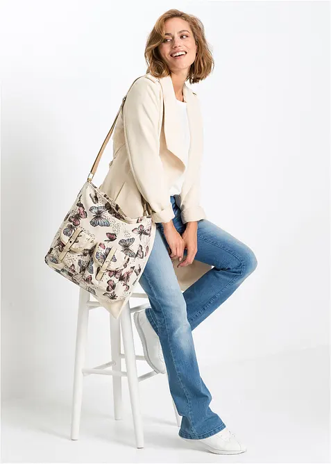 Borsa a tracolla di tessuto, bonprix