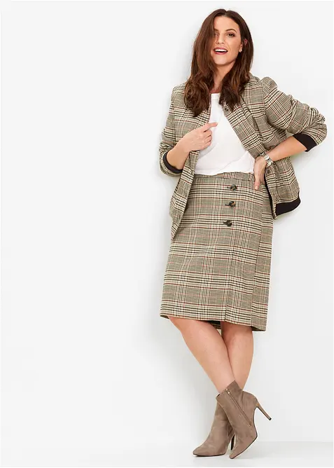 Gonna longuette con bottoni, bonprix