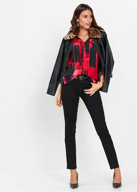 Camicetta lunga a fantasia, bonprix