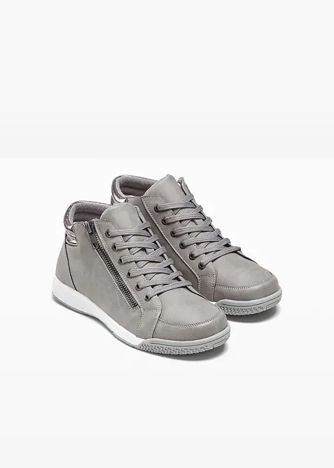 Sneaker alte con zip, bonprix