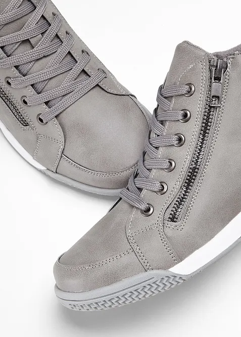 Sneaker alte con zip, bonprix